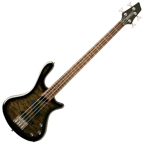 DISC Washburn T14 Bass Guitar, Quilted Transparent Black at Gear4music