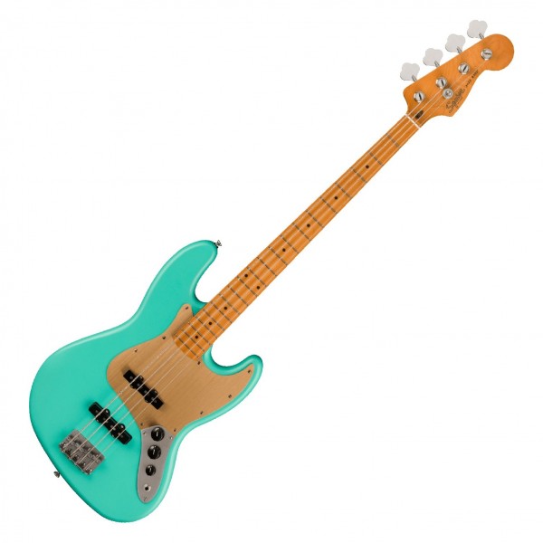 Squier 40th Anniversary Jazz Bass, Satin Seafoam Green at Gear4music