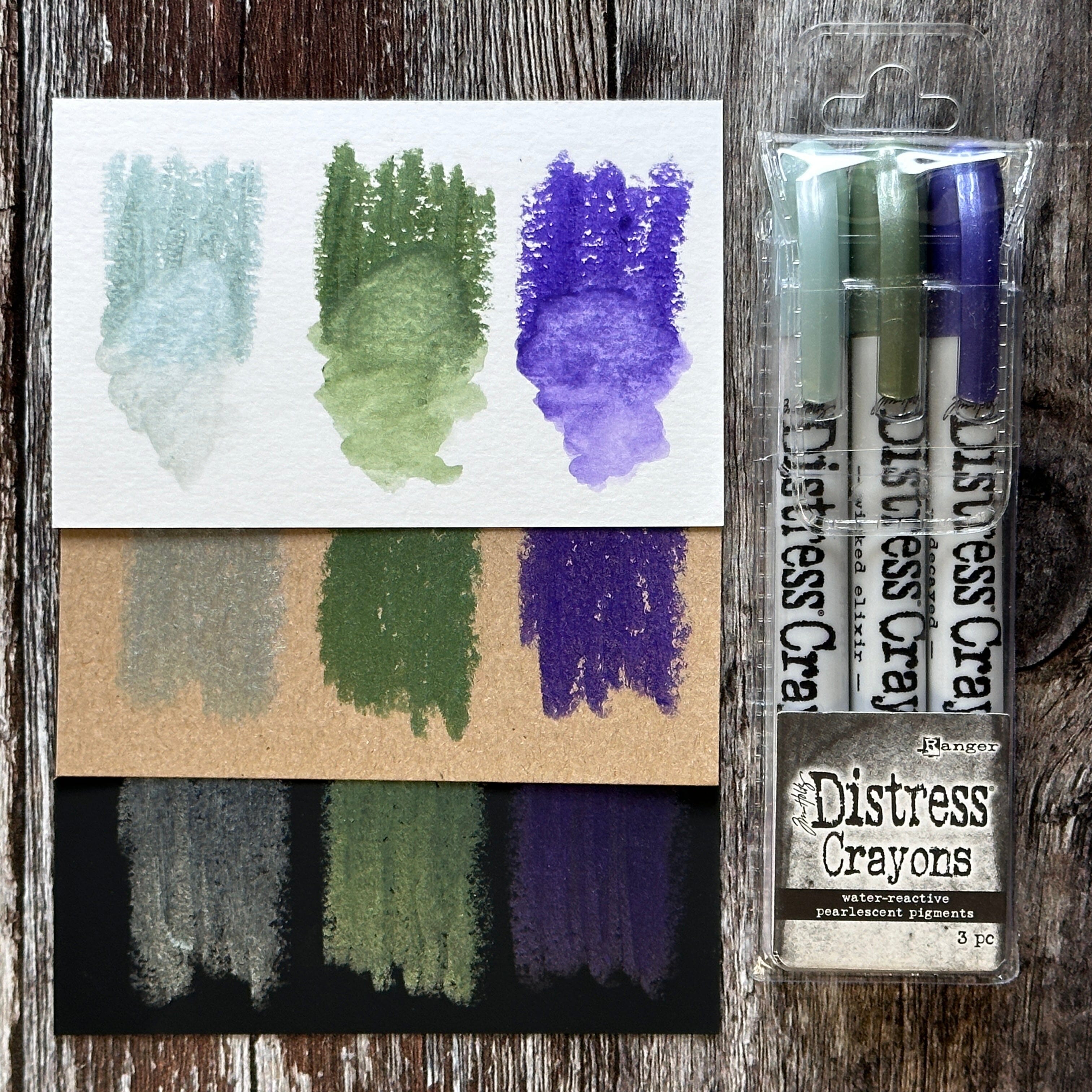Tim Holtz Distress® Halloween Pearlescent Crayon Set #6