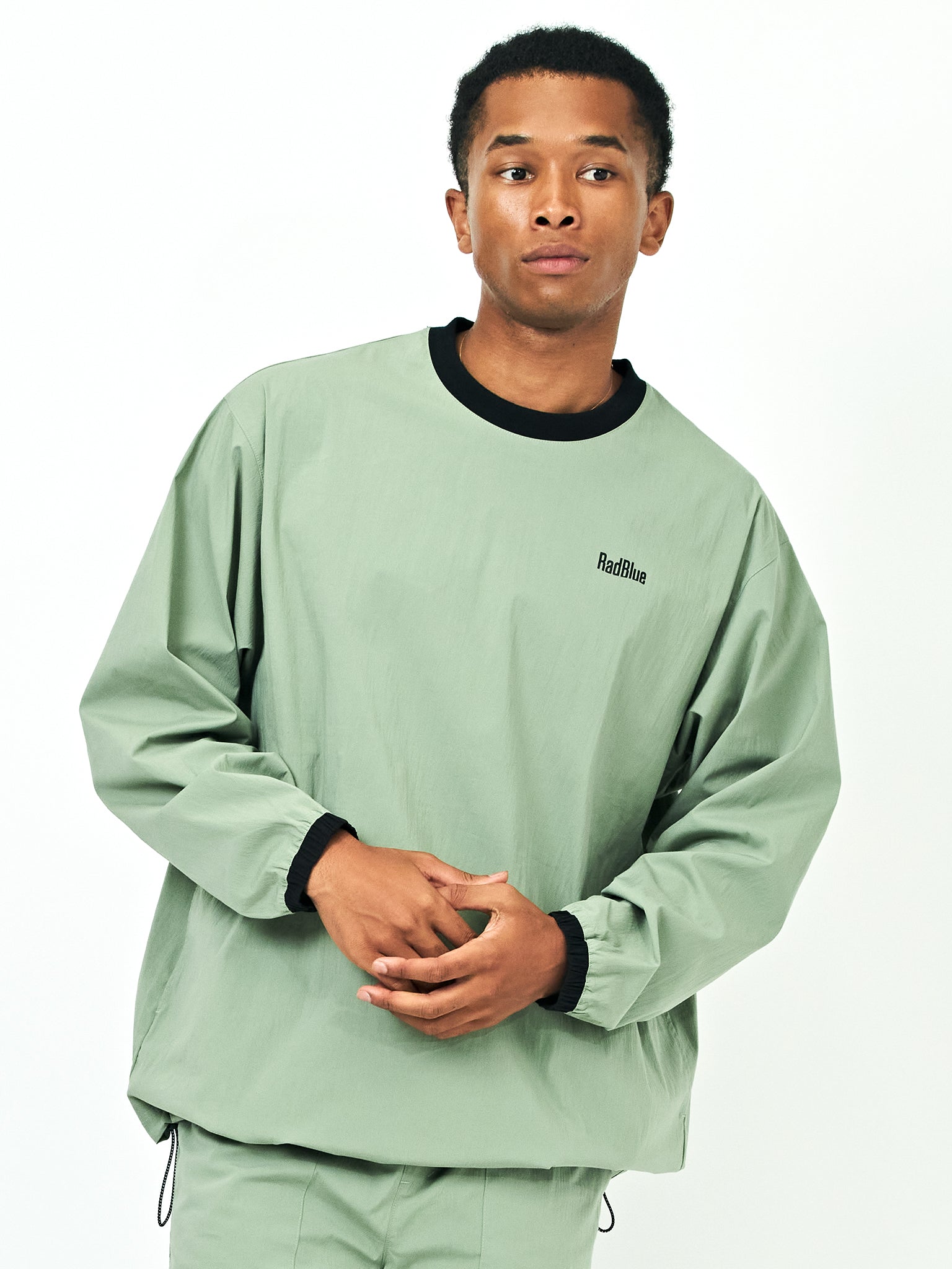 RadBlue【RB-】テックコットンナイロンプルオーバー