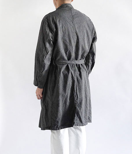 VETRA ビンテージブラックシャンブレーフレンチワークコート - Fresh