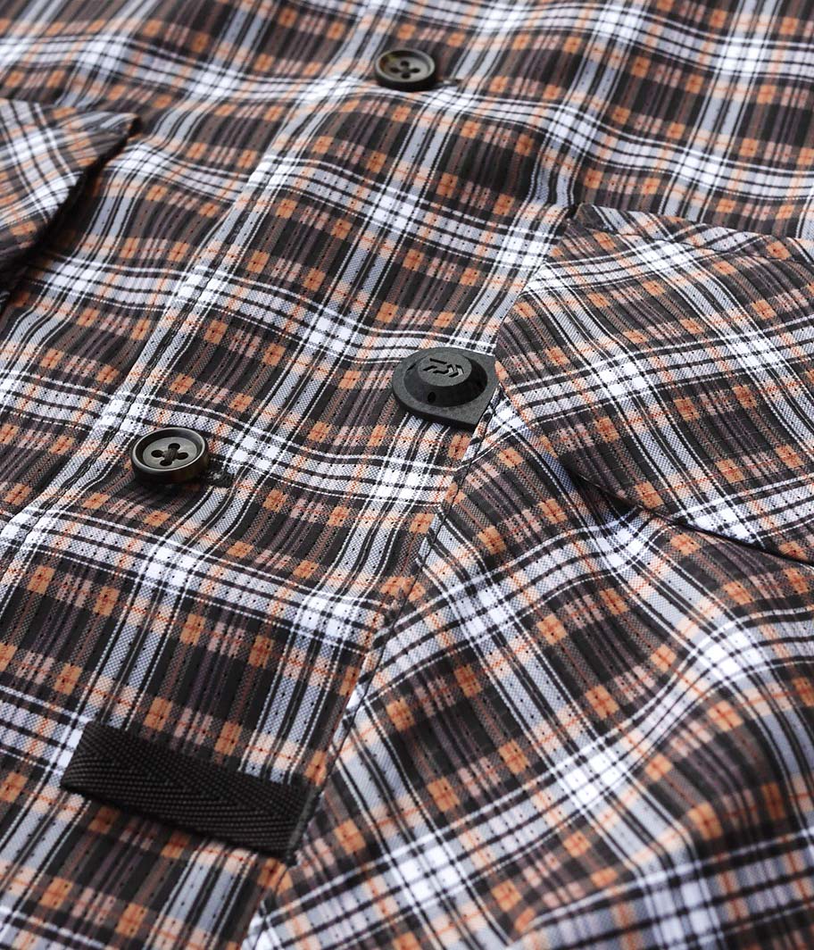 DAIWA PIER 39 Tech New Angler's Open Collar Shirts L/S [BROWN