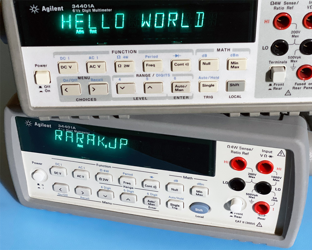 デジタルマルチメータ 34401AのConnection ExpertによるPC接続