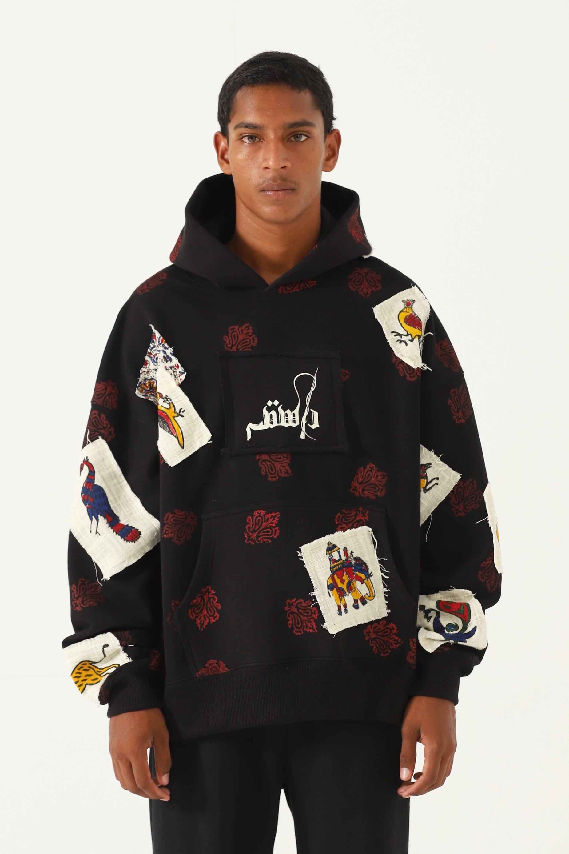 PATCHWORK BLOCKPRINT HOODIE V4 – Rastah