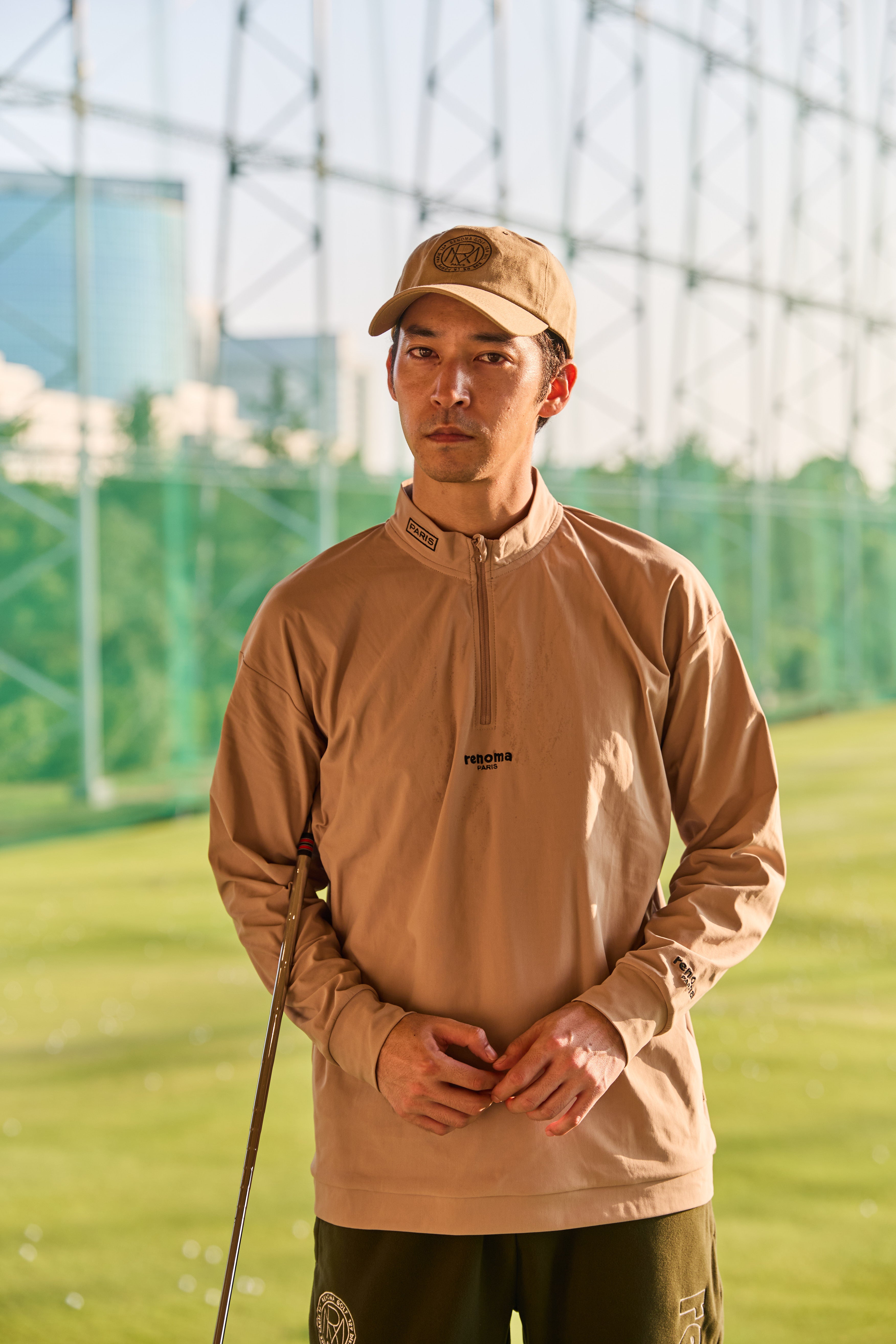 REFLECTORLOGO HALFZIP MOCK NECK L/S – renoma golf