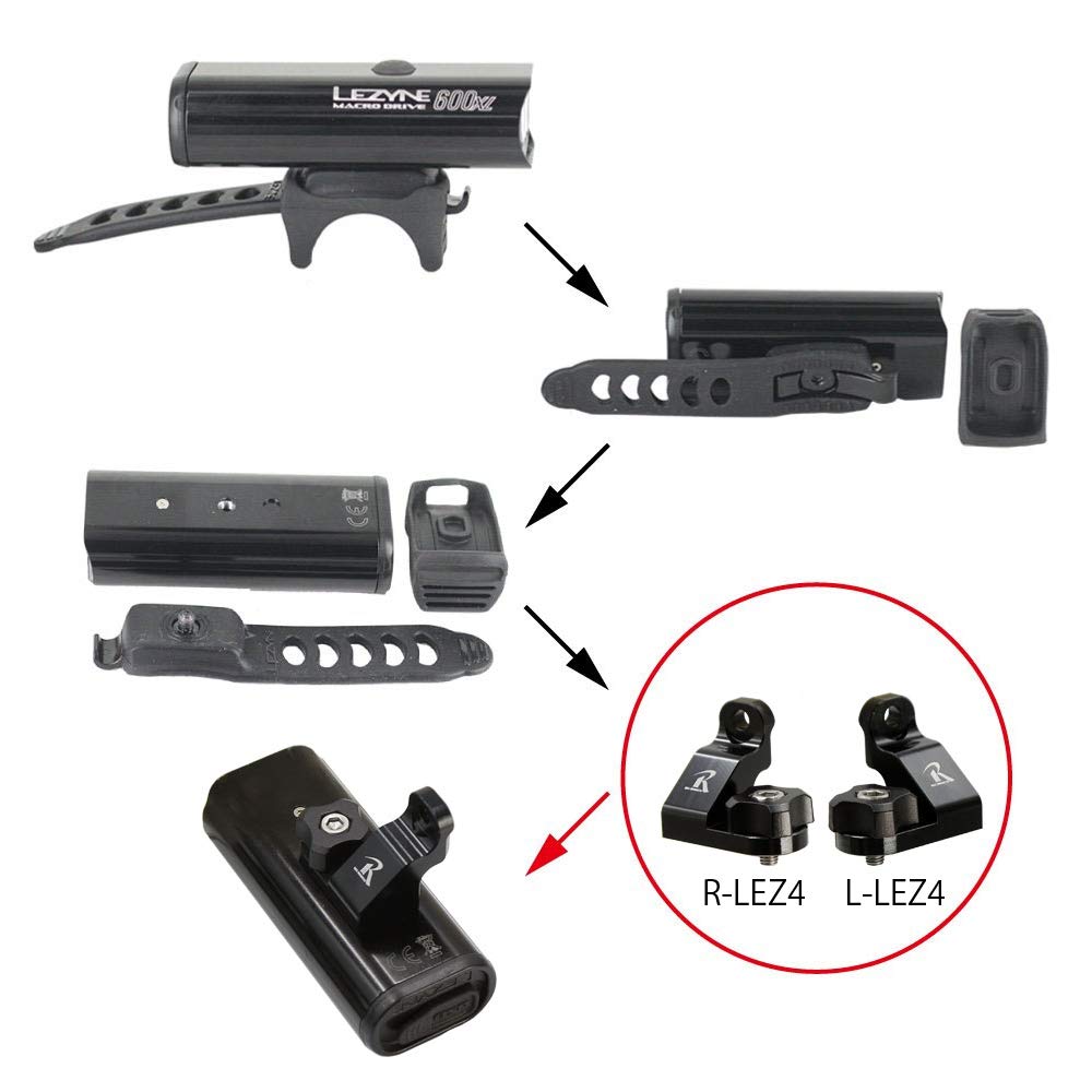 レックマウントプラス-両持ちナローマウント用 LEZYNE 左用【L-LEZ4