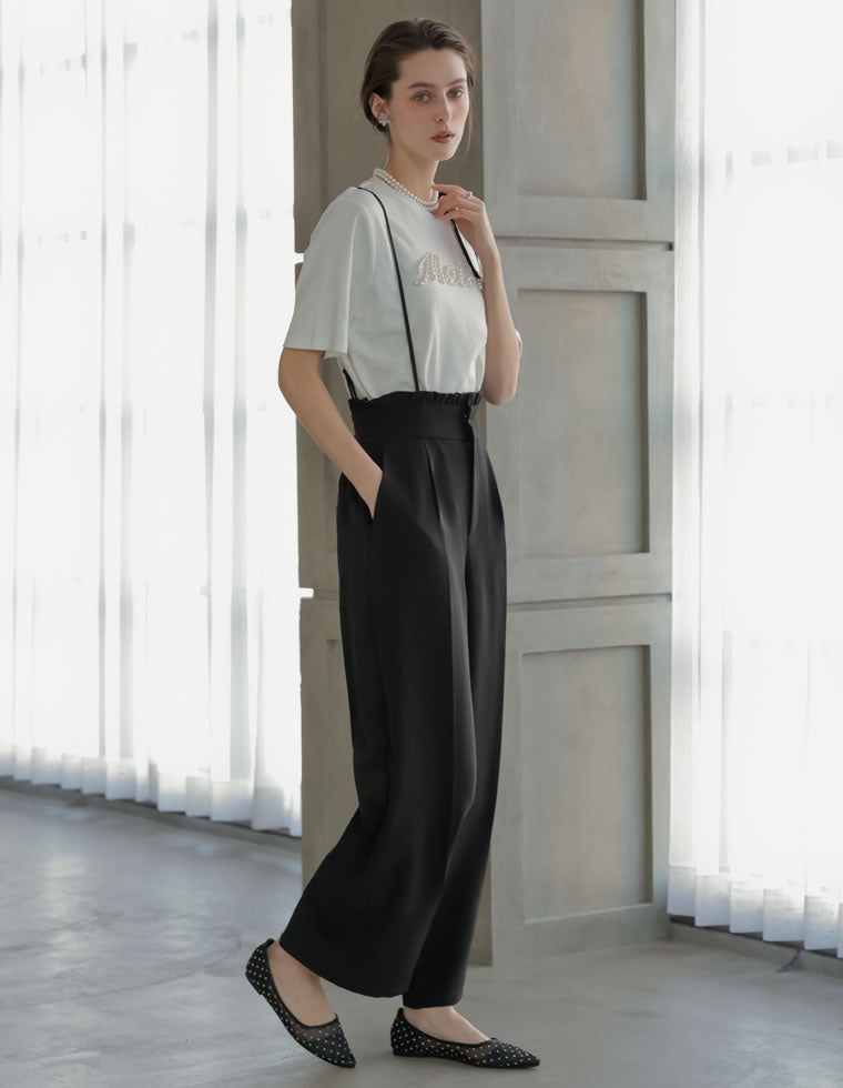 ダブルクロスフリルサロペット - オールインワン通販 | 人気レディース