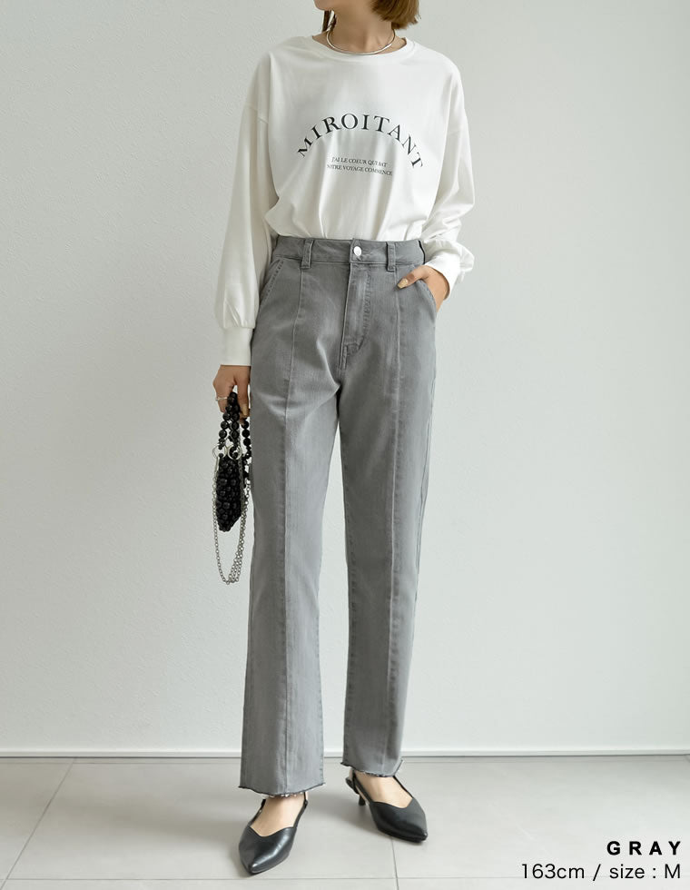 バックベンツストレートリサイクルデニム - パンツ通販 | 人気