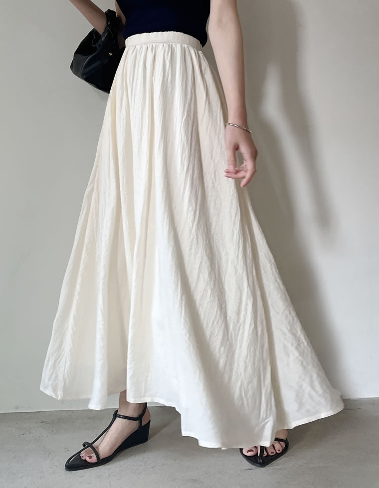 ボイルクリンクルマキシフレアスカート - スカート通販 | 人気