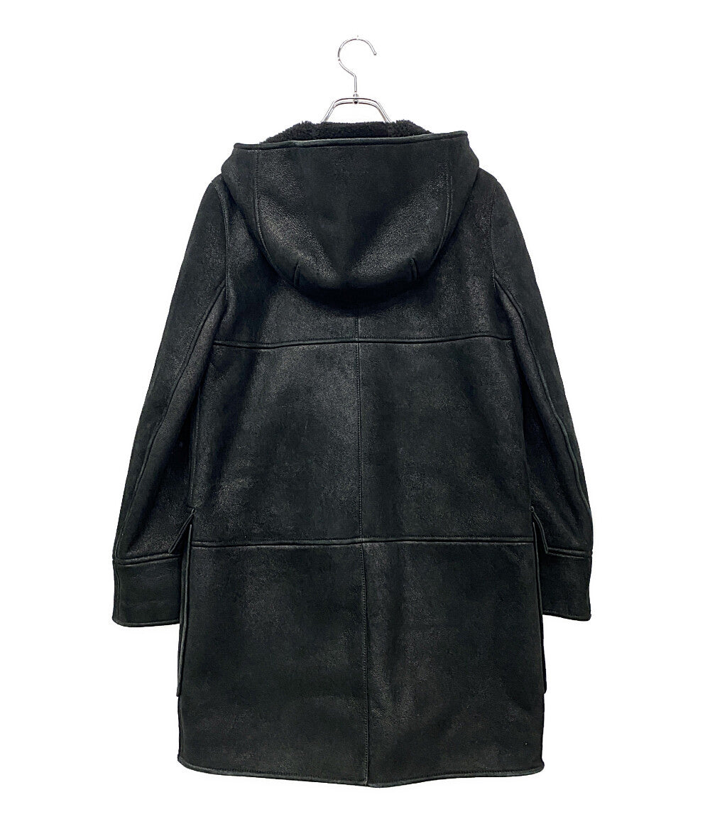 LOEWE ダッフルコート ムートン ブラック レディース SIZE 38 ロエベ