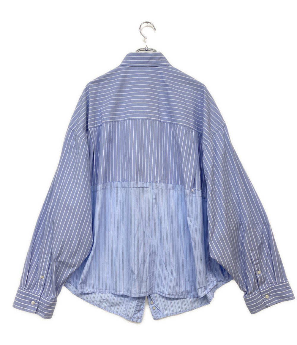 BALENCIAGA 長袖シャツ ドッキングストライプ レディース SIZE 36