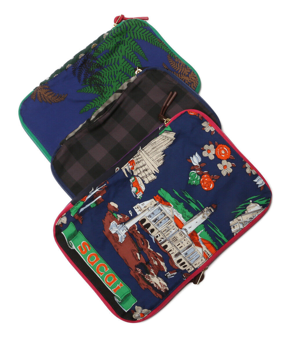 sacai トラベルポーチ Zantan Travel Pouch 3サイズセット レディース