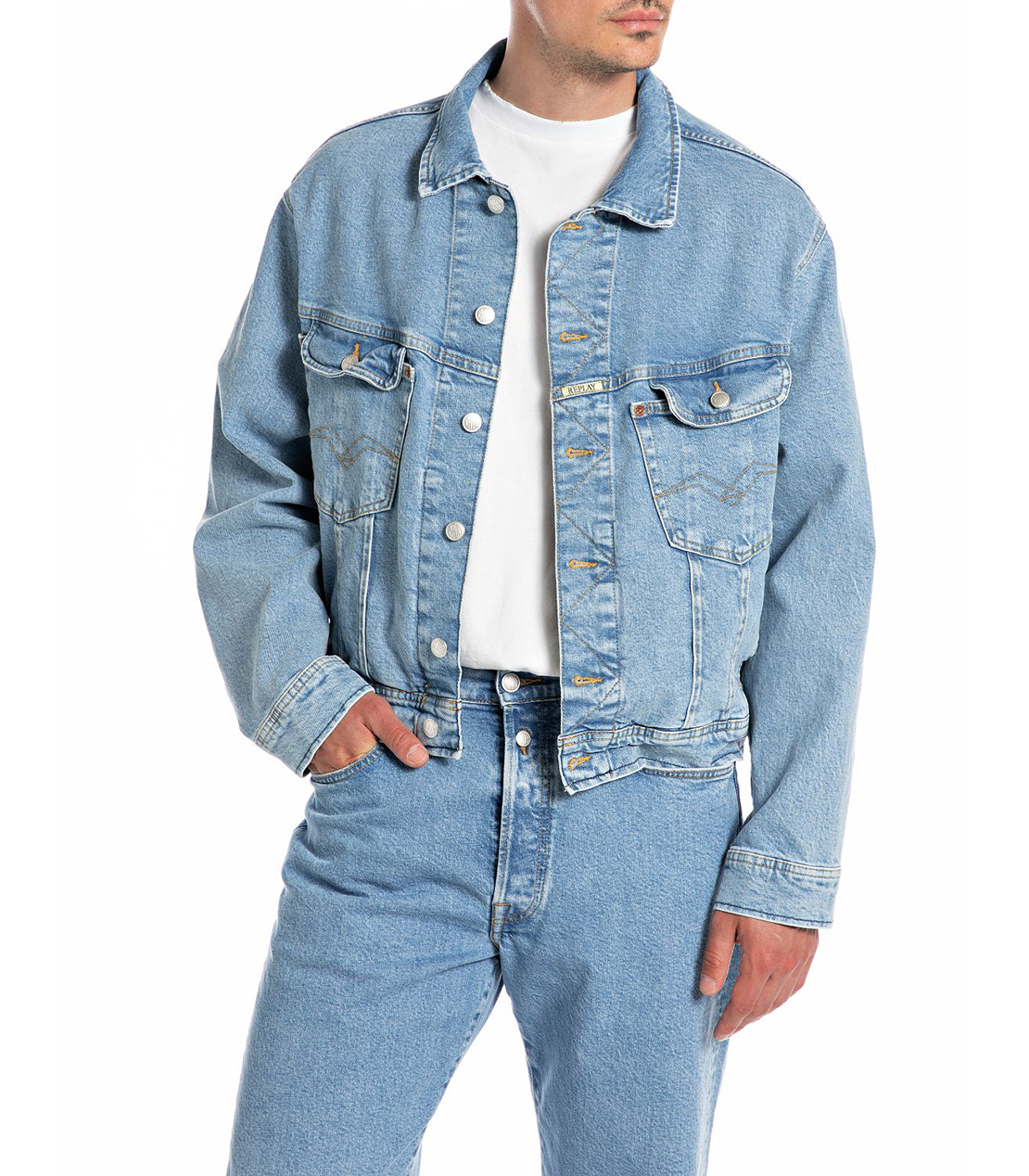 9 ZERO 1 コンフォートデニムジャケット｜REPLAY リプレイ公式通販サイト