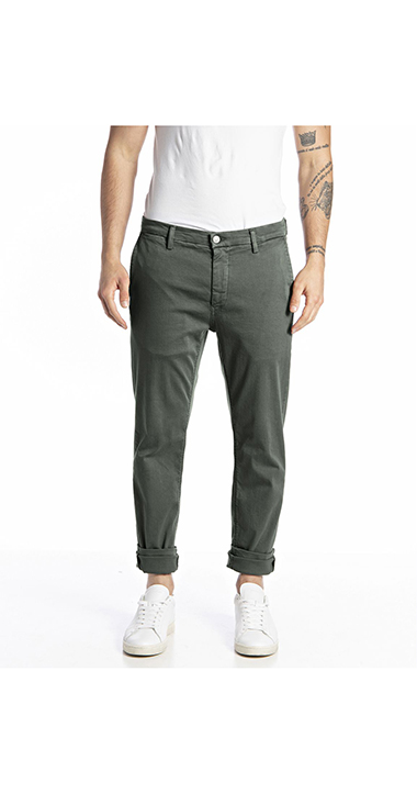 Hyper Chino X.Lite ズーマー スリムフィットチノパンツ｜REPLAY