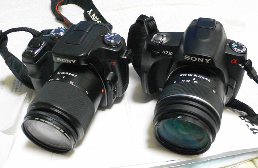価格.com - 『α100と並べて』SONY α230 DSLR-A230L ズームレンズキット