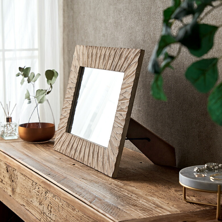 EEK14 マルニ木工 地中海シリーズ ウォールミラー 壁掛け鏡 姿見 木製