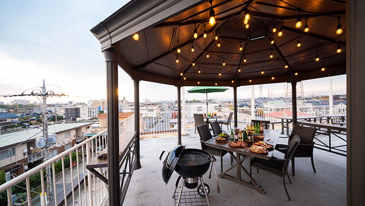 夜景屋上テラス＆バーベキュー Roof top milieu コース：【お肉だけの