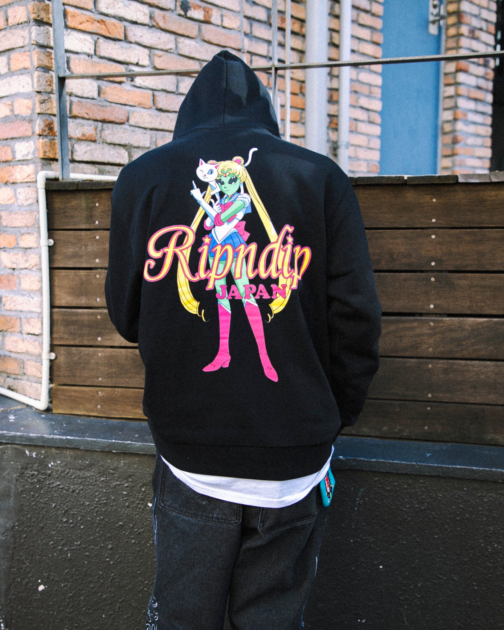 SAILOR NERM HOODIE (BLACK) – RIPNDIP TOKYO