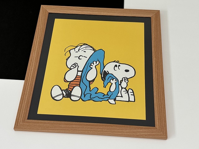 1983年 スヌーピー ライナス フレーム ポスター USA SNOOPY ピーナッツ