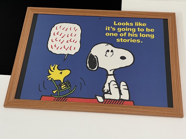 1988年 スヌーピー サリー フレームポスター USA SNOOPY ピーナッツ