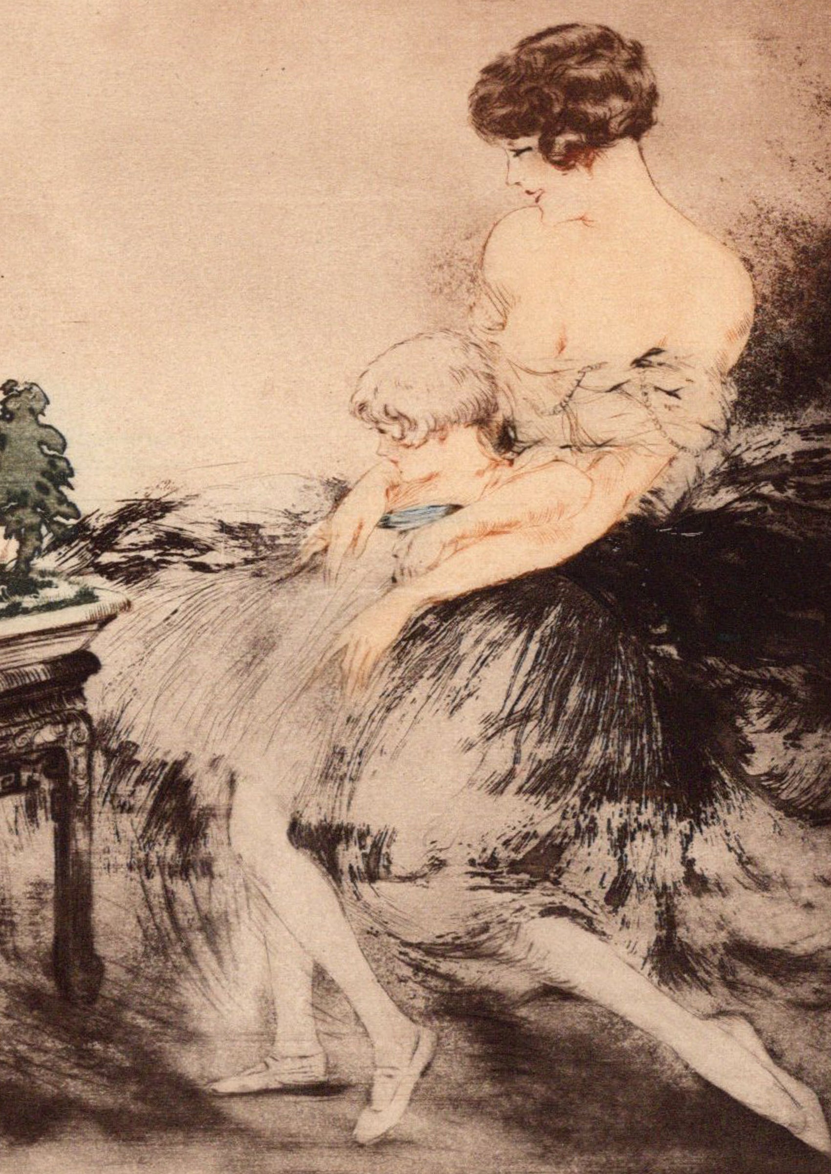 ルイ・イカール ≪日本庭園（Le Jardin Japonais）≫ 1932年 エッチング