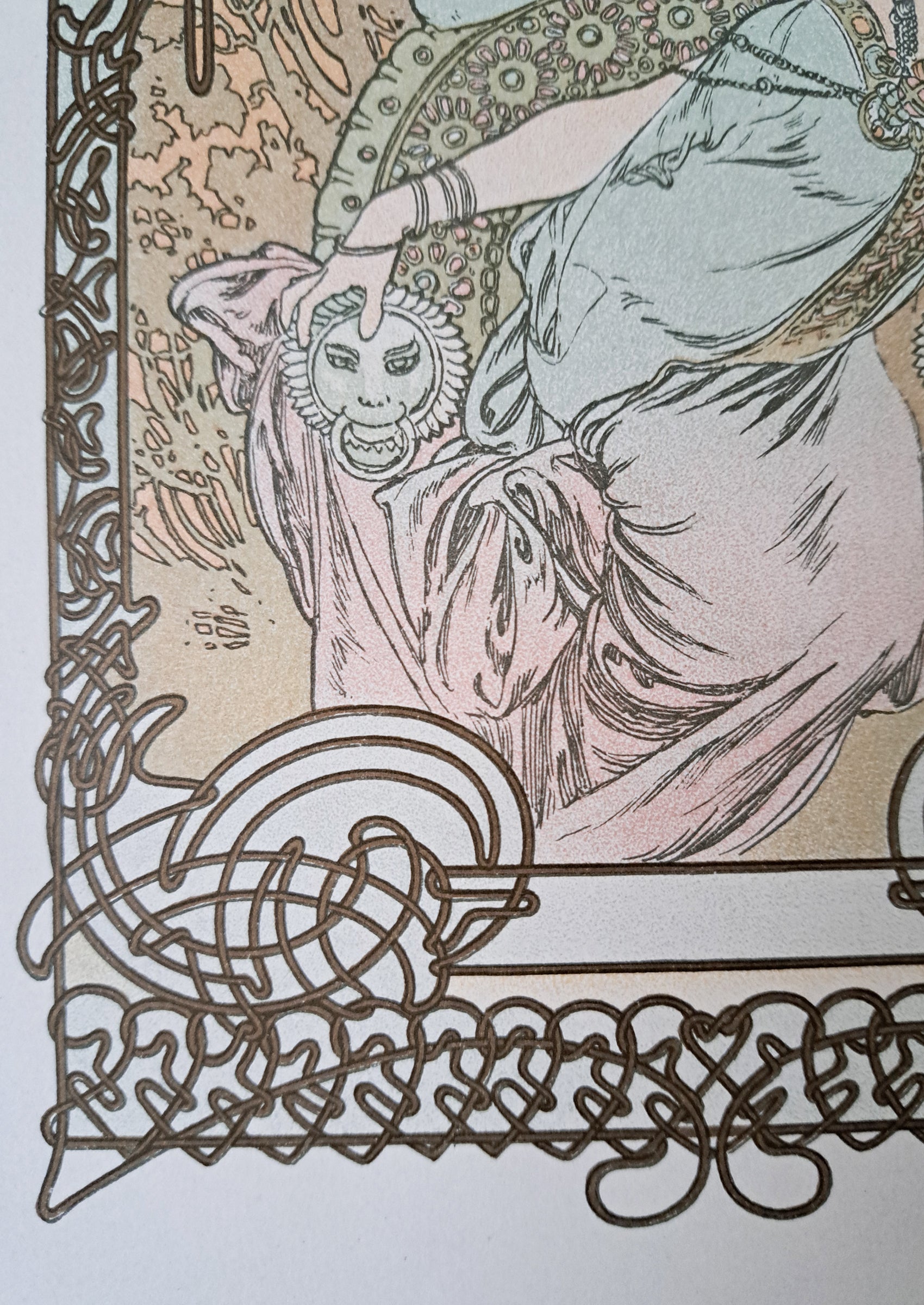 アルフォンス・ミュシャ『トリポリの姫君イルゼ』より第1部扉前挿絵