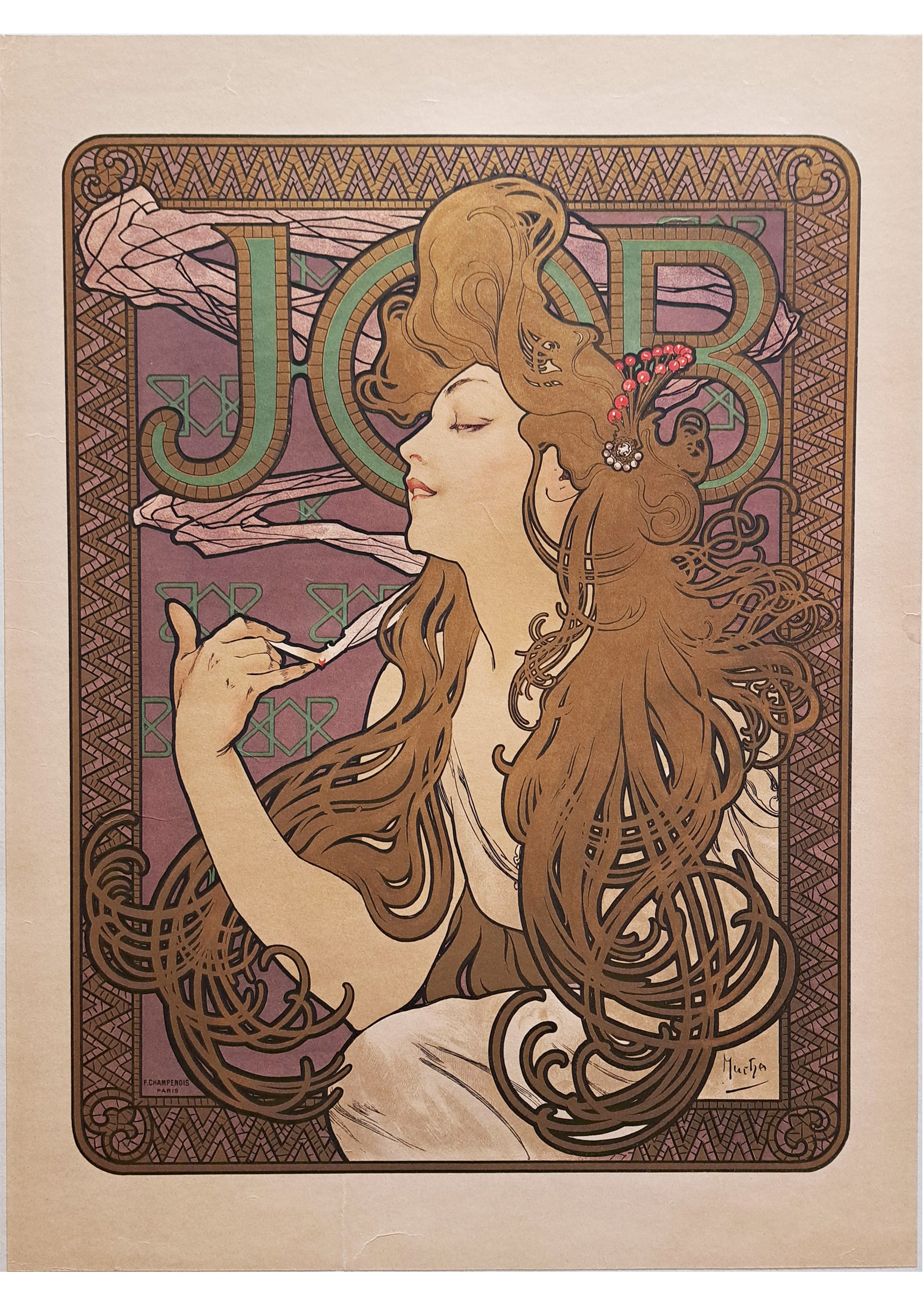 アルフォンス・ミュシャ ≪ジョブ≫ 1896年｜絵画・リトグラフ版画