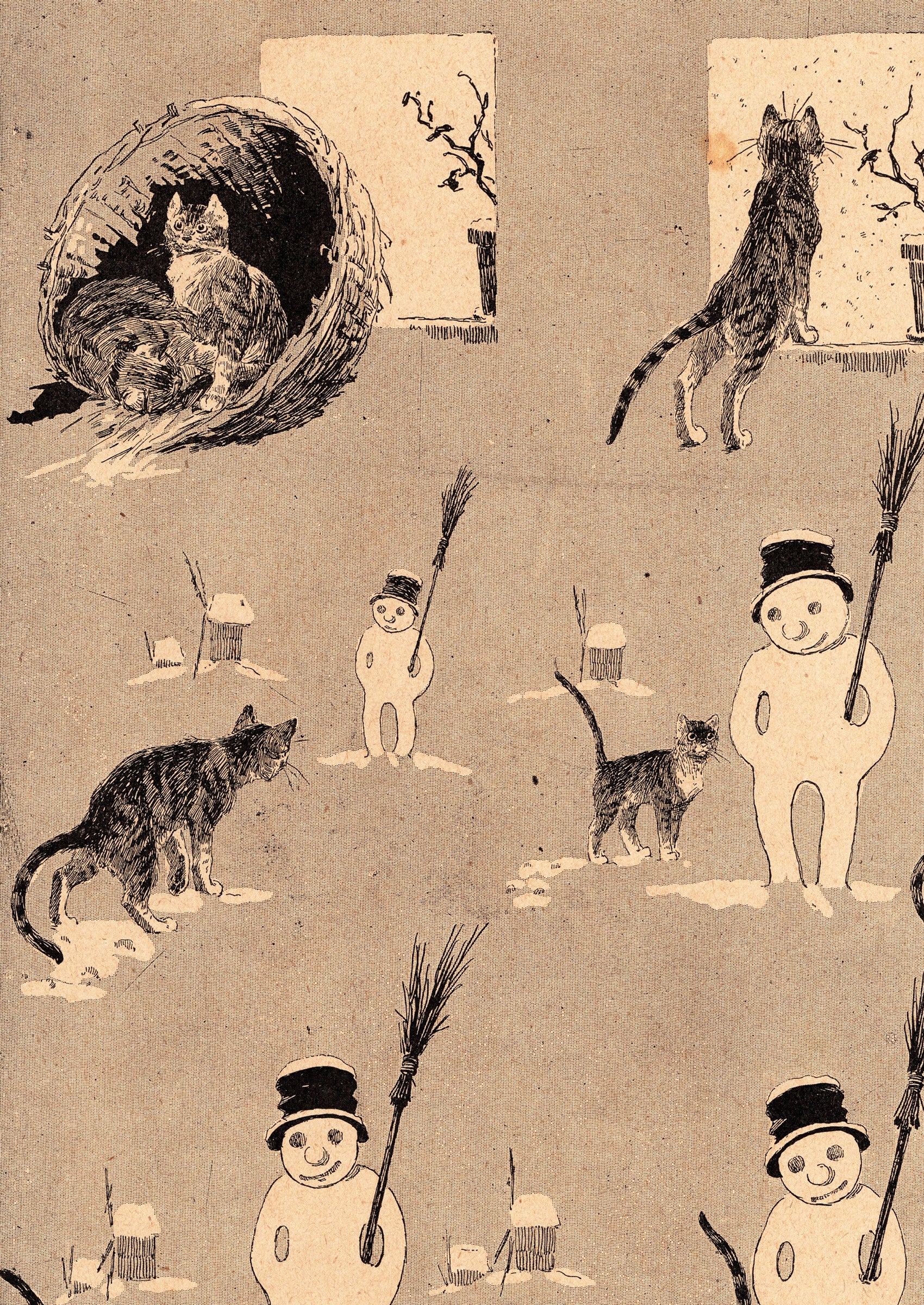 テオフィル・スタンラン ≪どのようにして黒猫が美しい白猫になったか