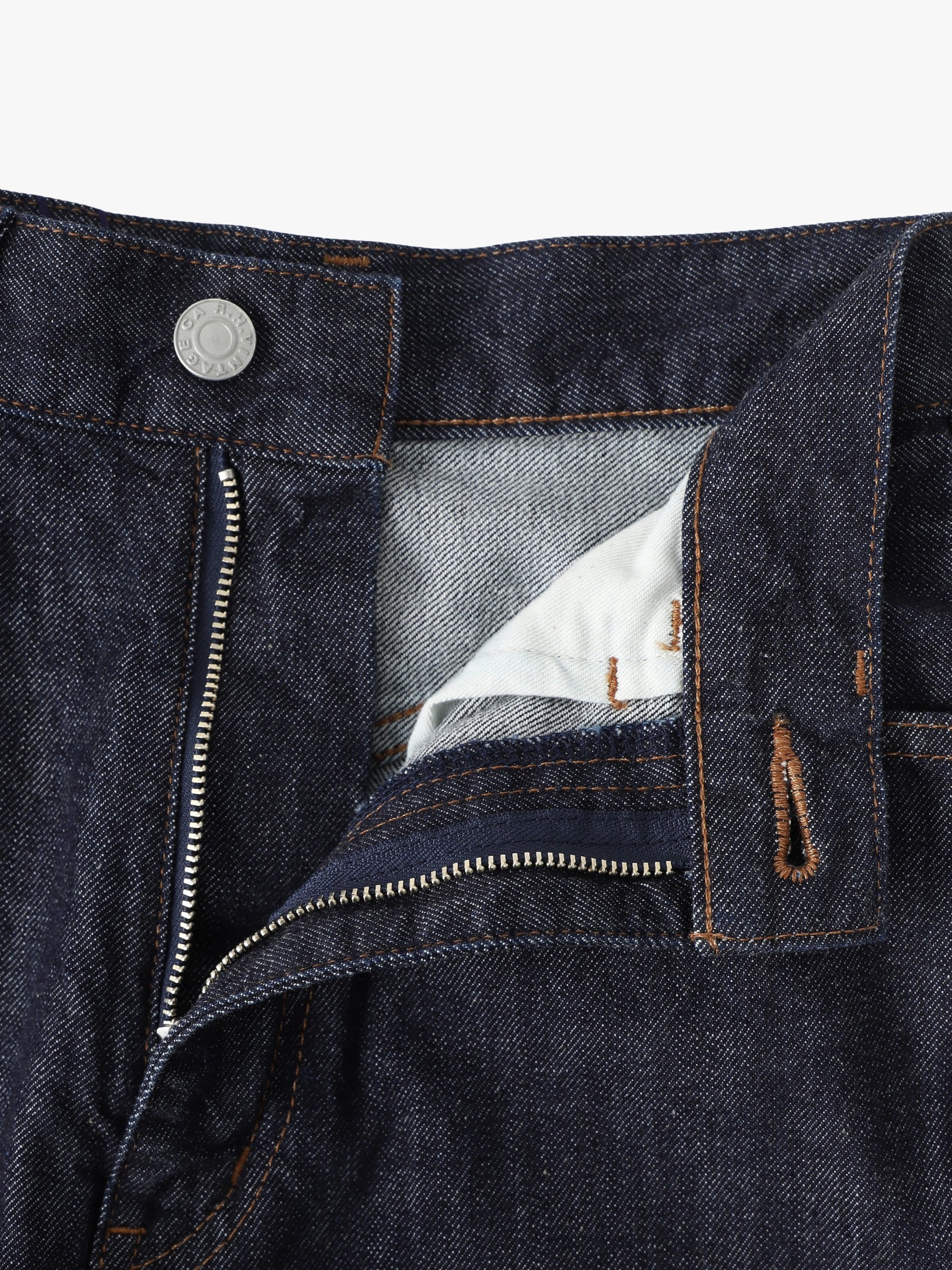 オーガニックコットン デニム パンツ（ホワイト/ブルー/ブラック