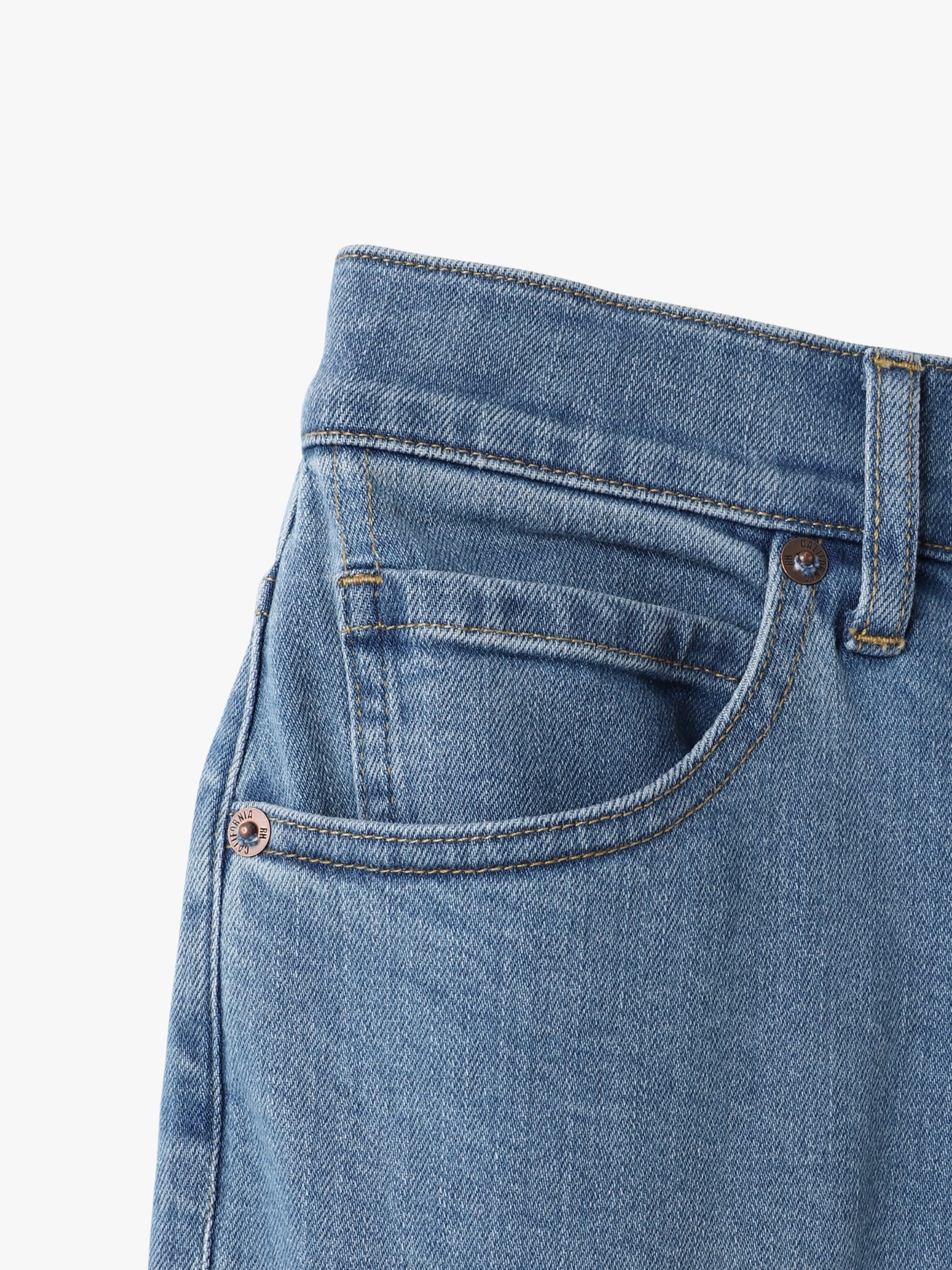 センタープレス ストレッチ デニムパンツ（ブルー/インディゴ）｜Ron