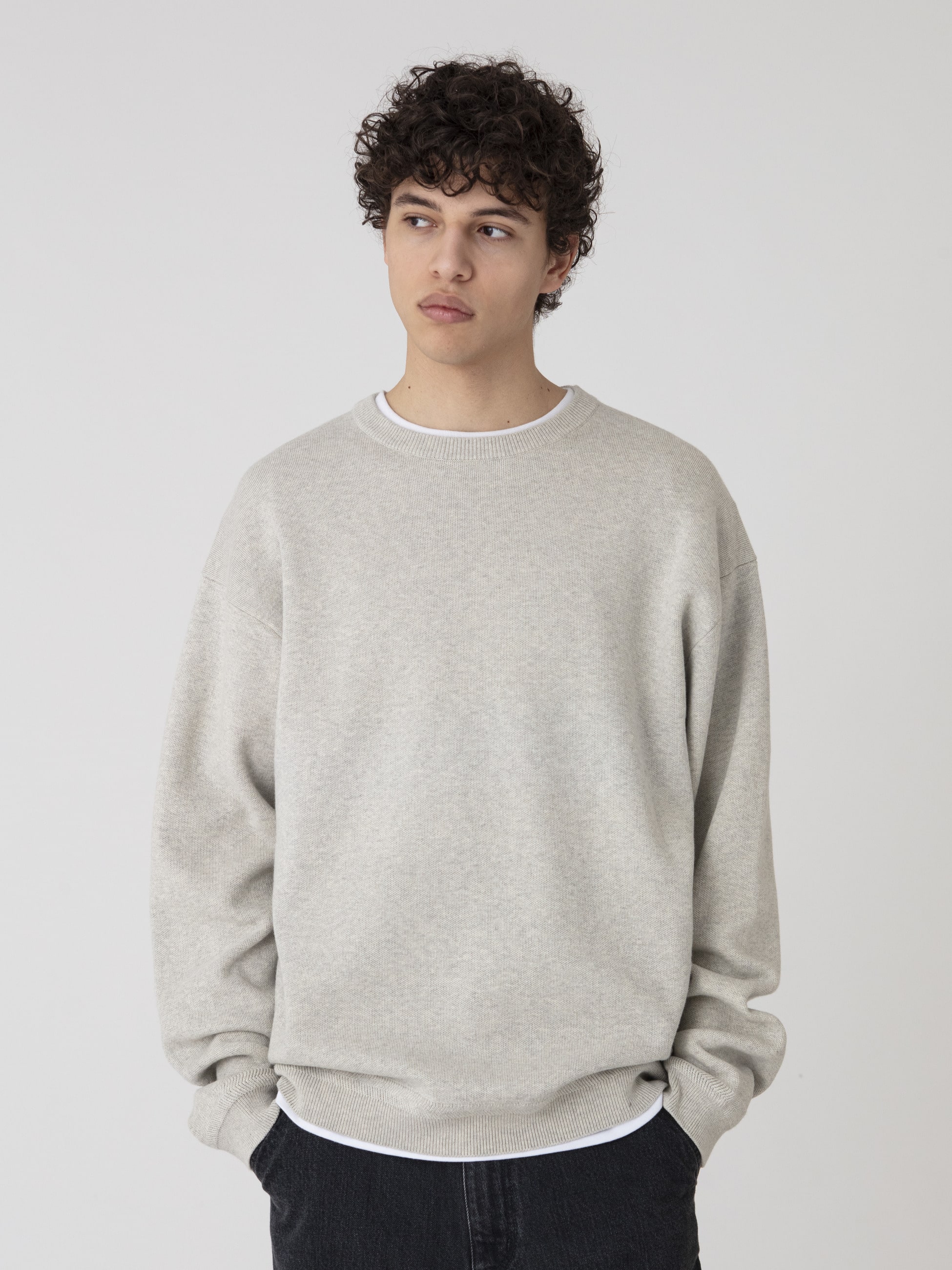 コットンリネン ダブルフェイス ニットプルオーバー｜RHC(アールエイチ