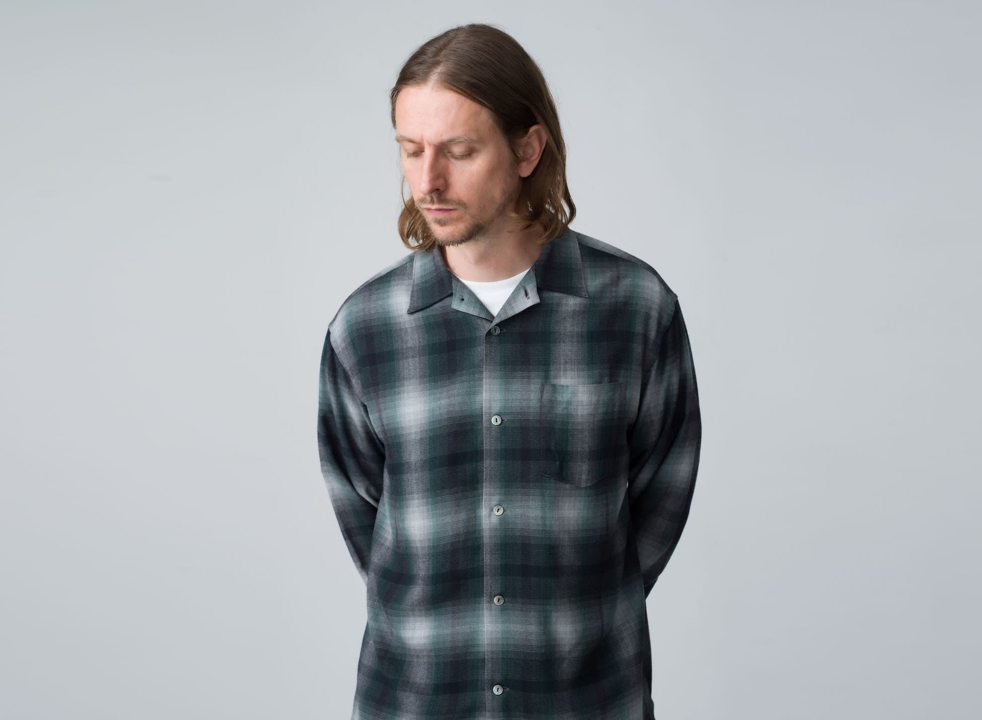 Ron Herman California Brushed Ombre Open Collar Shirt News｜Ron Herman