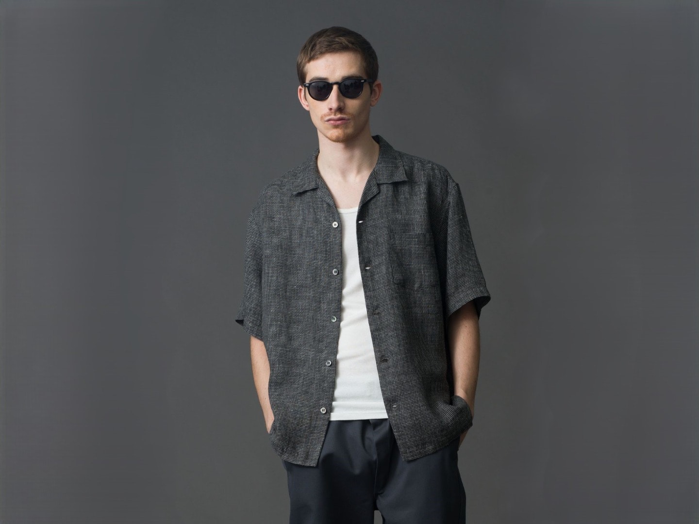 Ron Herman California Classic Linen Short Sleeve Shirt New Arrival