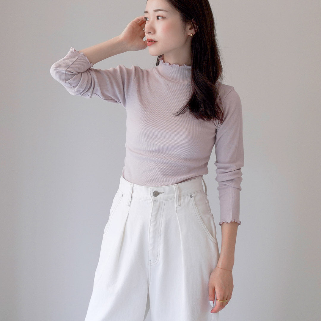 TUMUGU（ツムグ） コットンノヴァテレコハイネック/長袖 / TC20103