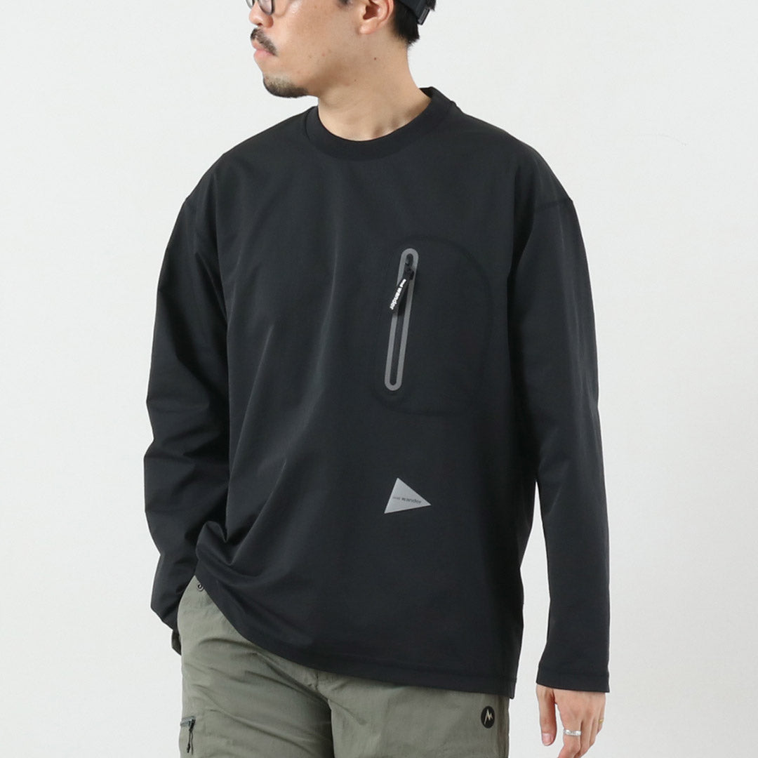 AND WANDER（アンドワンダー） ハイブリッド ウォーム ポケット ロング