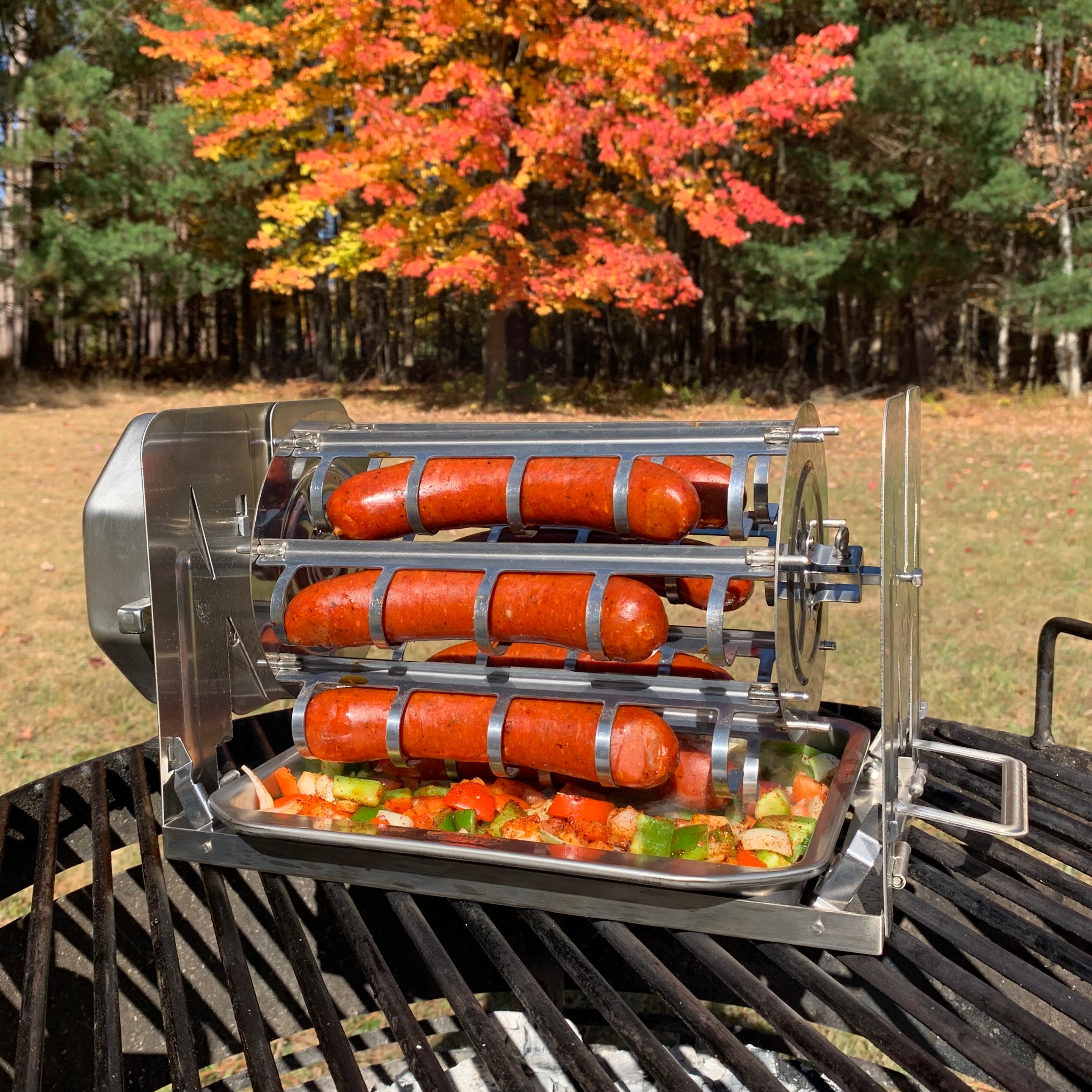Roto-Q360-H Hot Dog Rotisserie Cooker | Ferris Wheel Style Grill