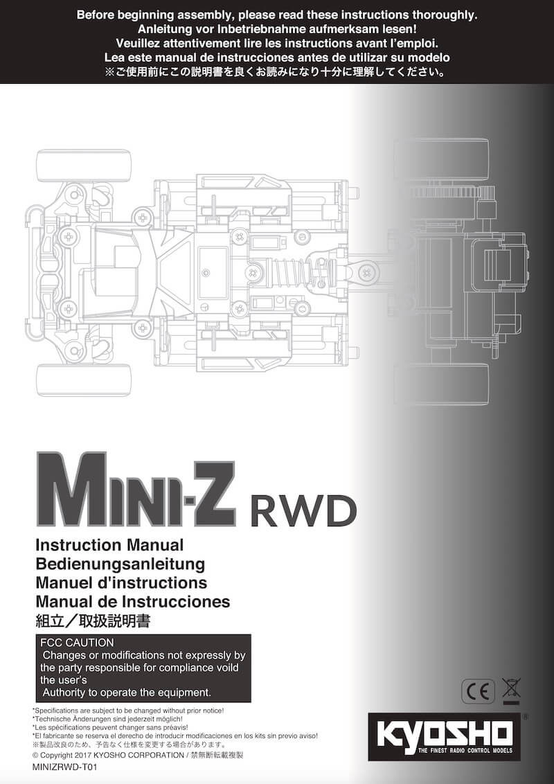 Operating instructions Mini-Z RWD