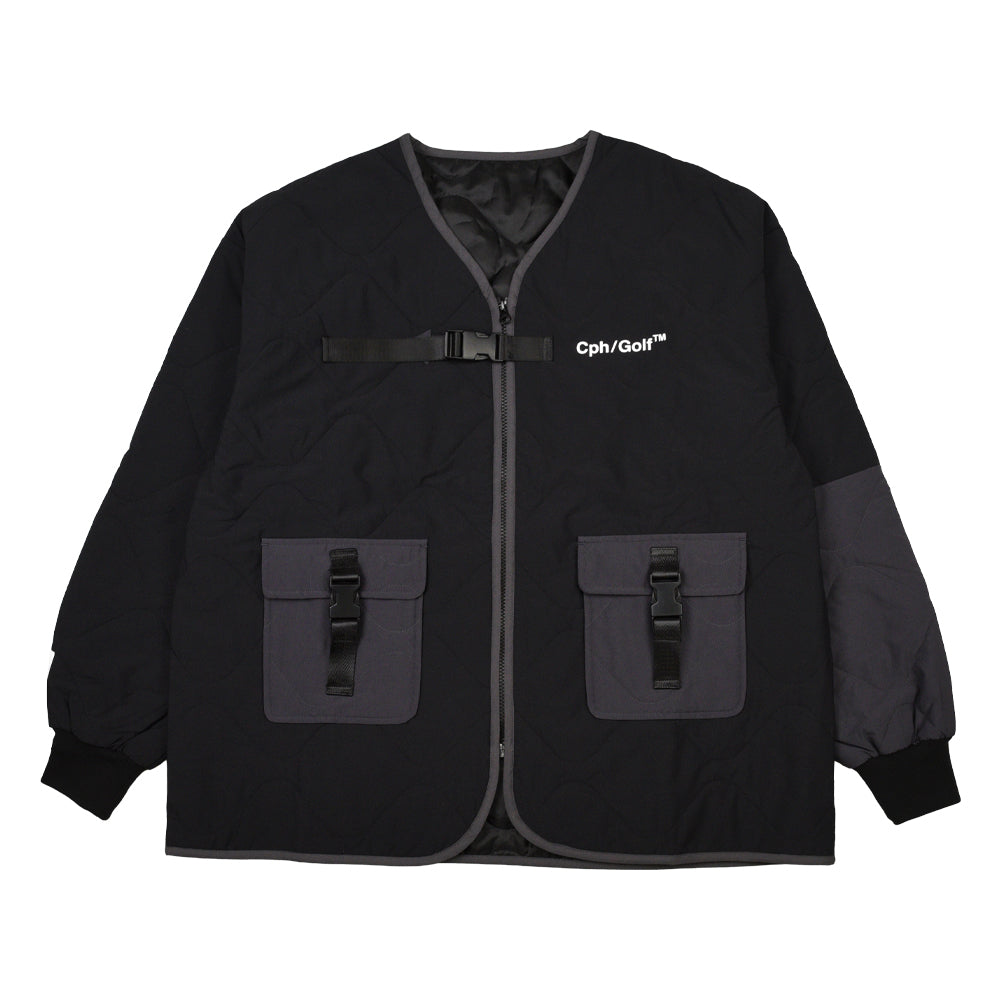 BICOLOR QUILTING NO COLLAR JACKET｜若年層向けゴルフアパレル