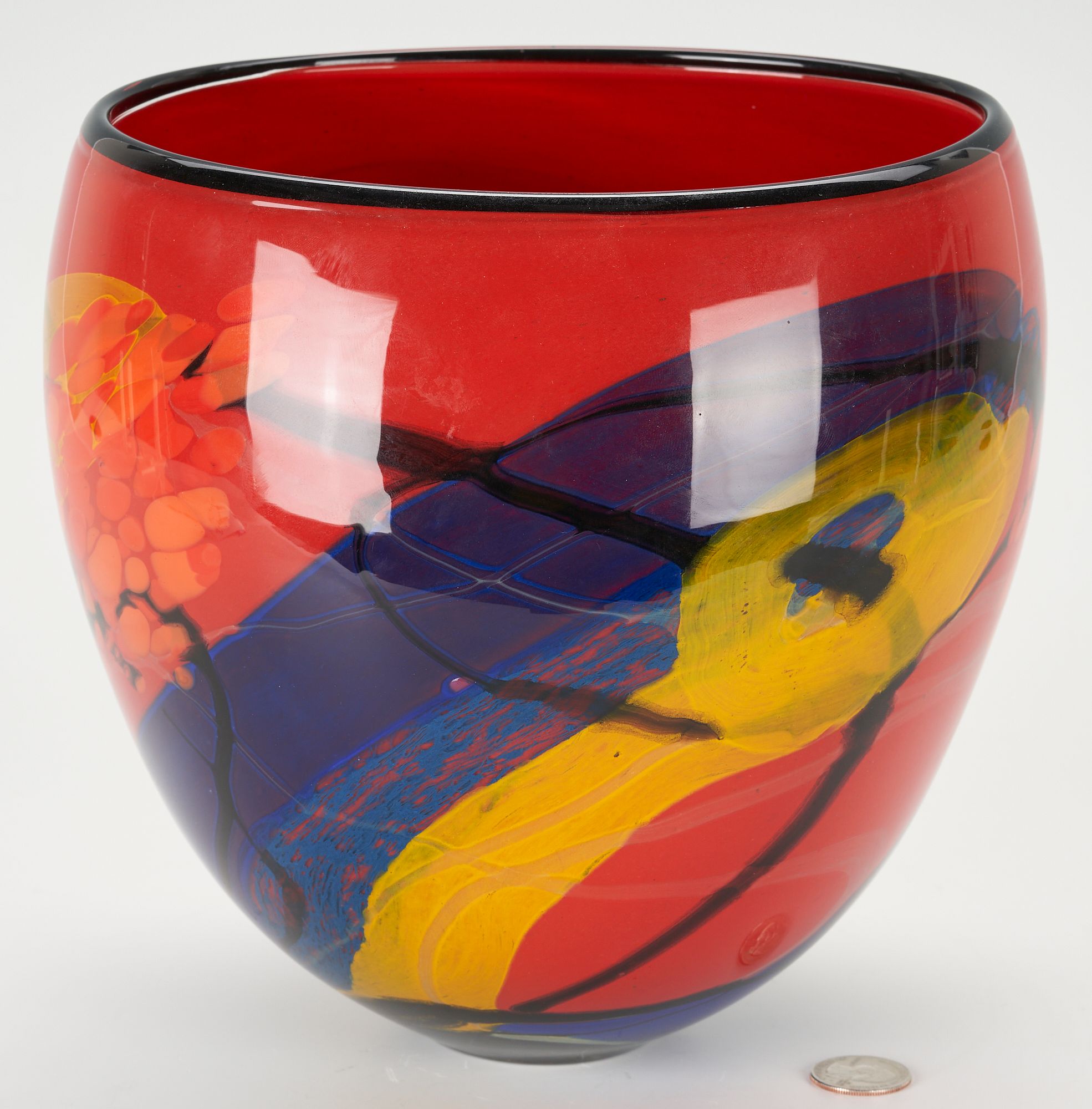 Ioan Nemtoi Signed Art Glass Vase sold at auction on 9th July