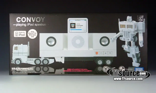 Ipod White Convoy | Music Label Transformers Figure by Takara Tomy