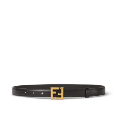 FF Belt Leather Black | Fendi