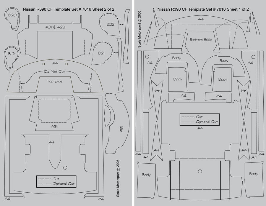 Nissan R390 GT1 CFT Set SKU #7016 – Scale Motorsport