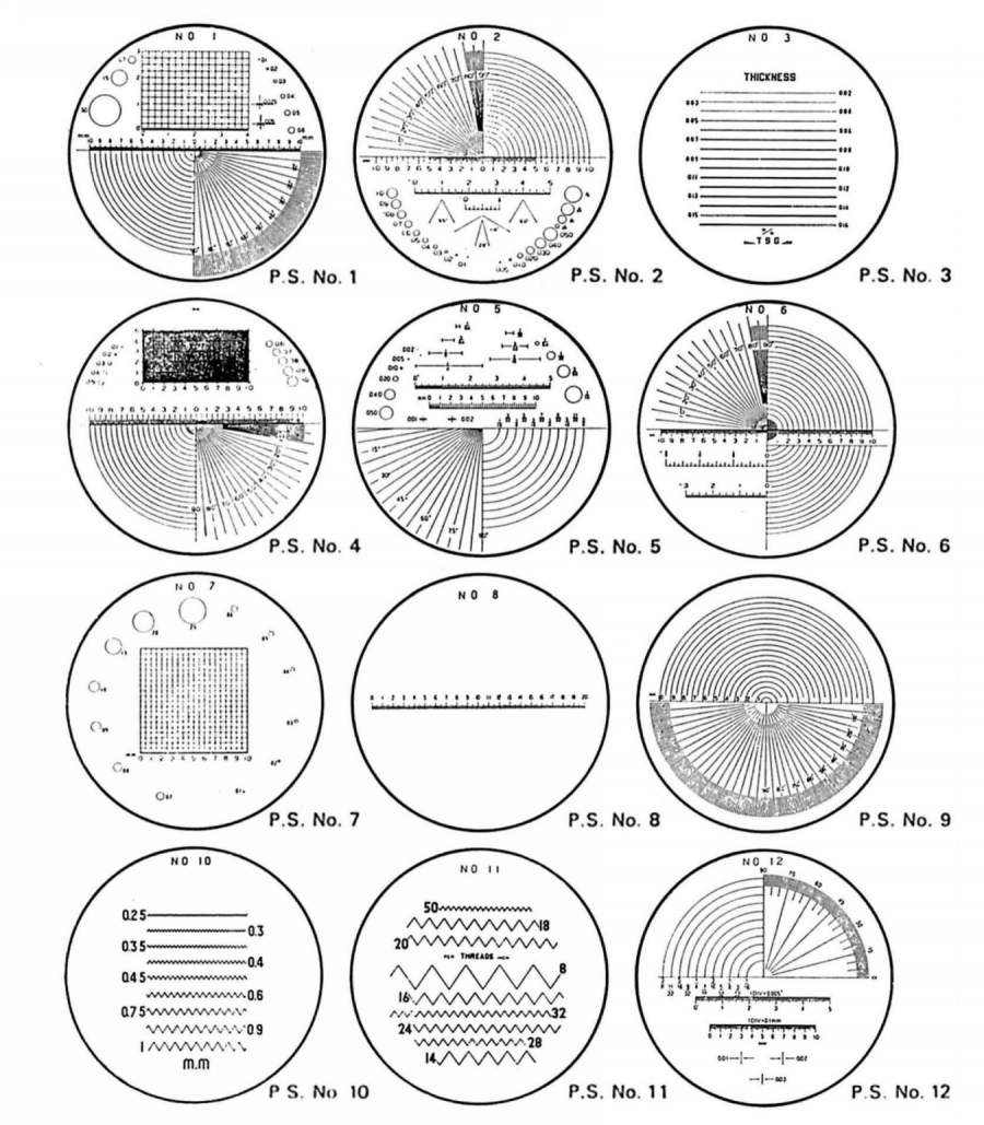 ピーク スケール・ルーペ 7×用スケール 番号指定｜総合的理化学機器
