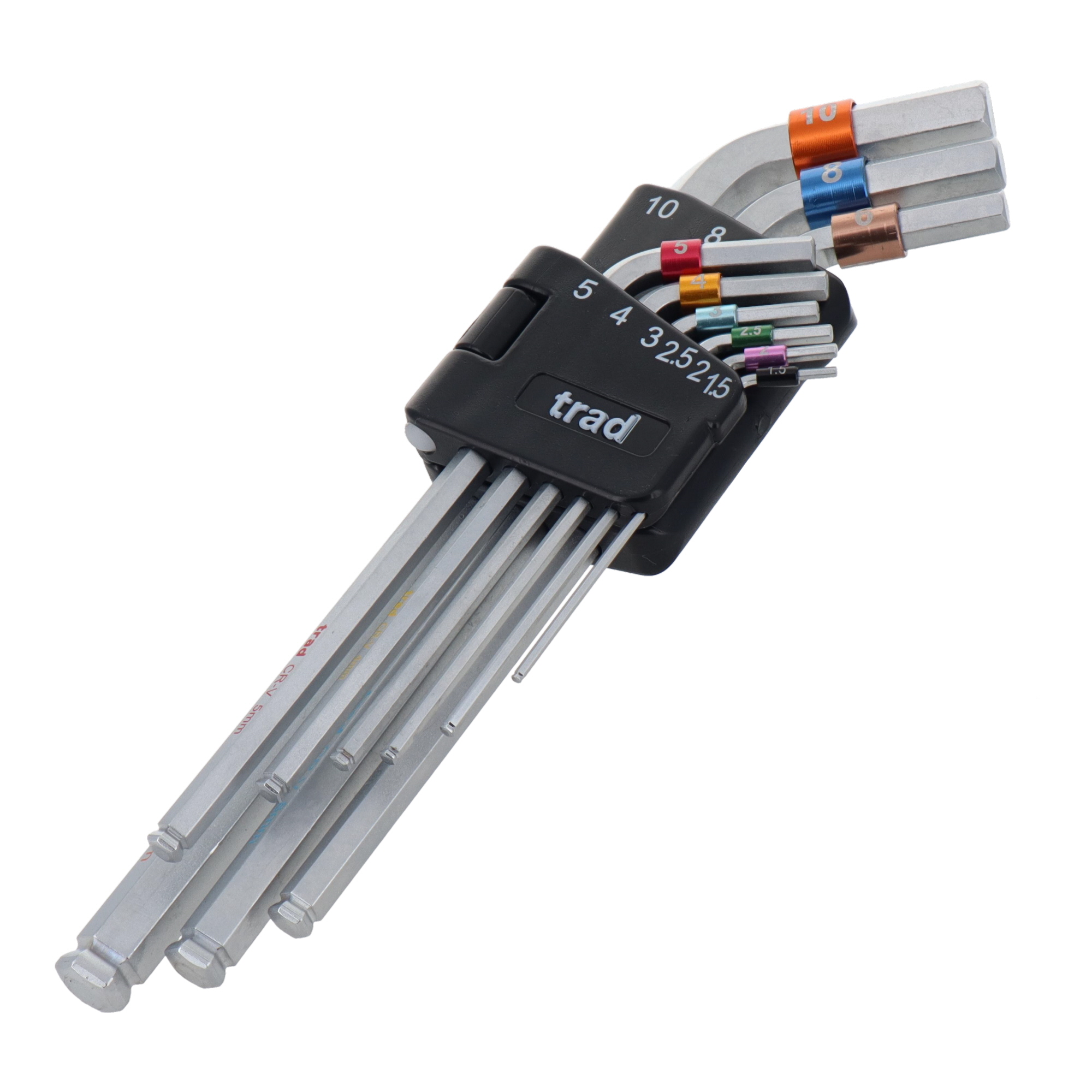 TCL-9 六角レンチ ボールポイントレンチ 9pcs.ロングターボール｜株式