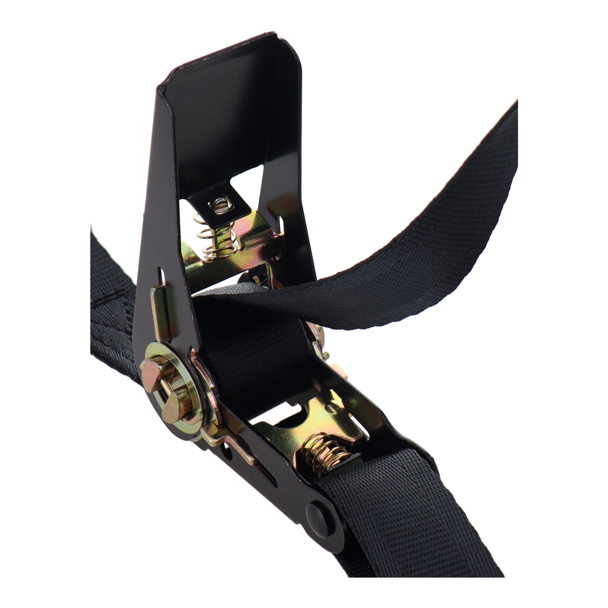 TRN-255S-BK 荷役 荷締機 ラチェット式荷締機 Sフック付 5m×25mm