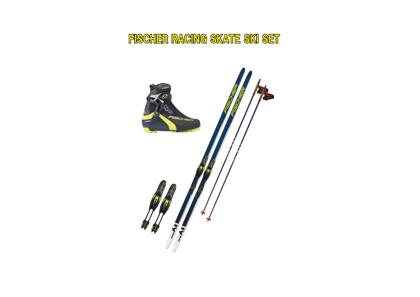 FISCHER】 RACING SKATING SKI SET - サッポロスキッド