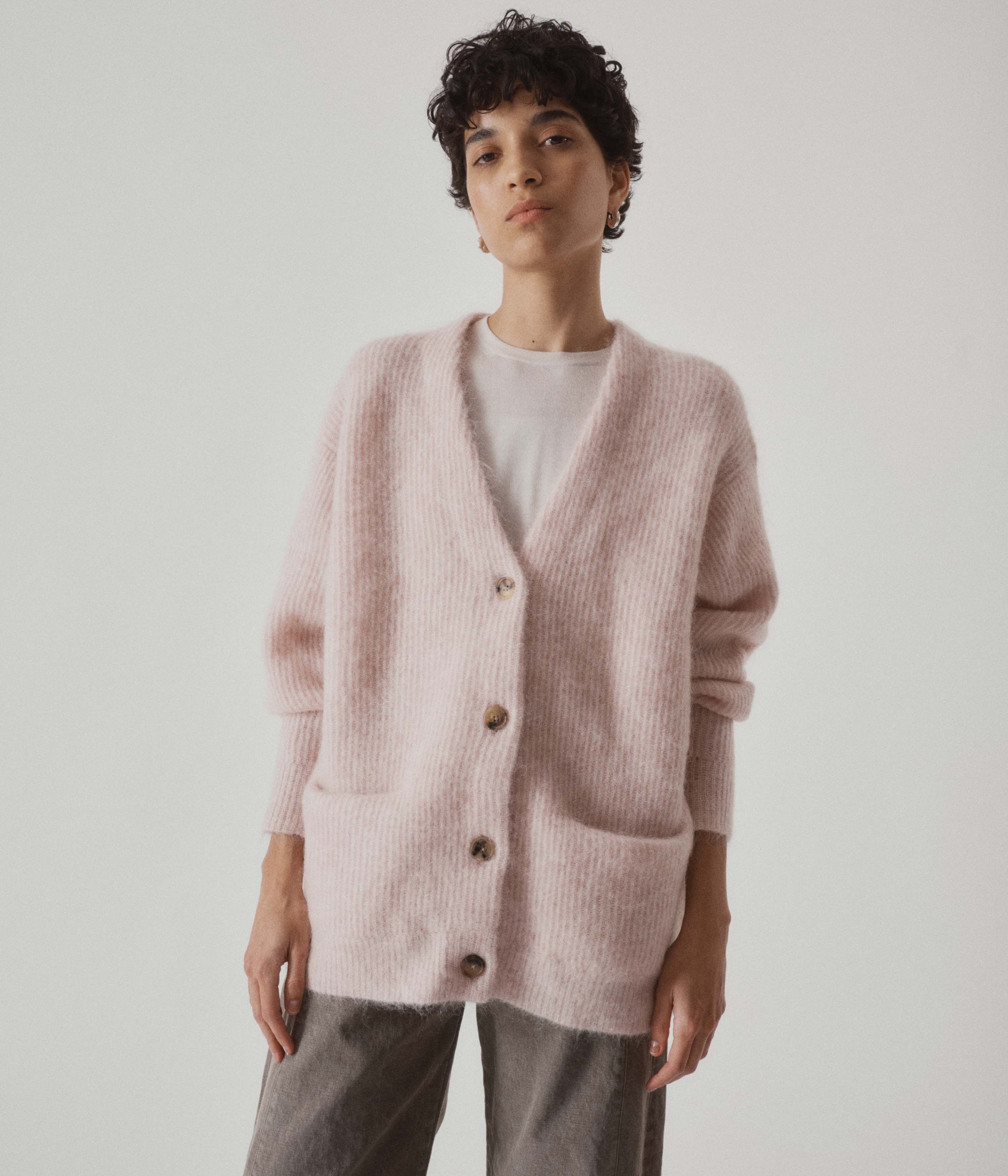 Mohair Cardigan in Matcha – SAYAKA DAVIS NEW YORK