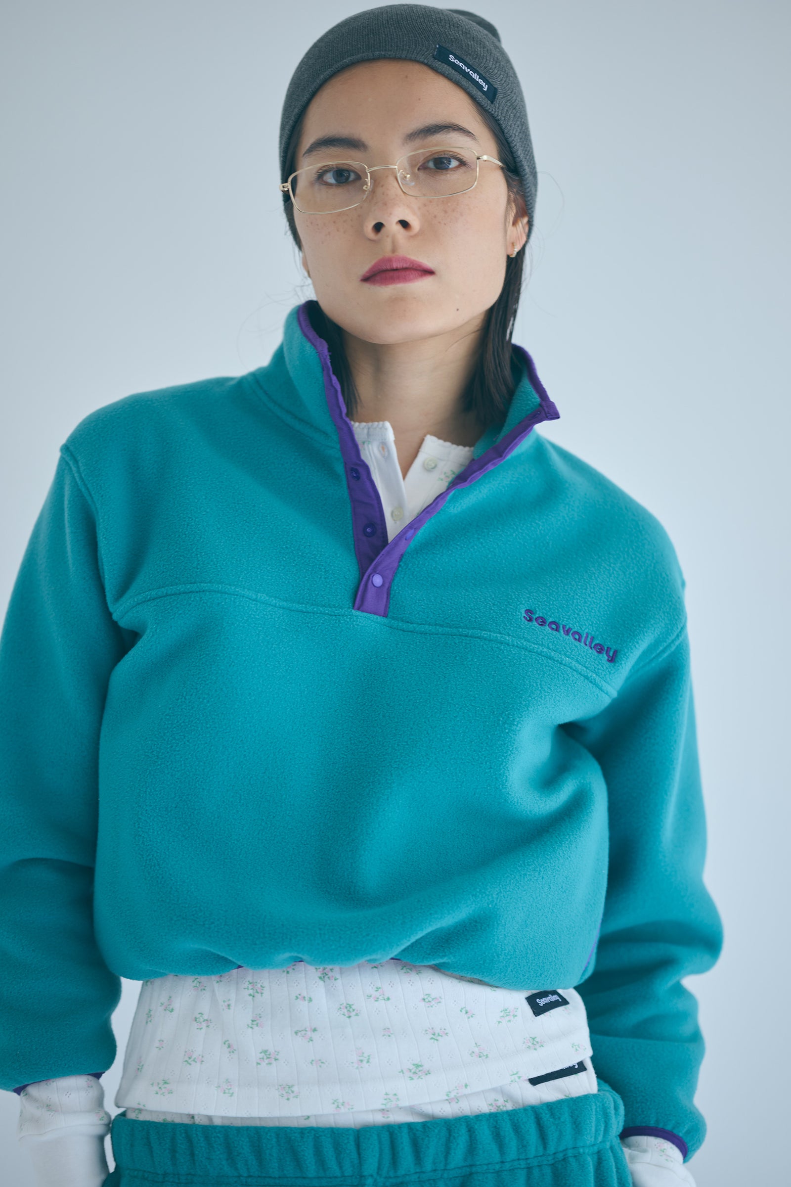 SEA SEAVALLEY RECYCLED FLEECE PULLOVER