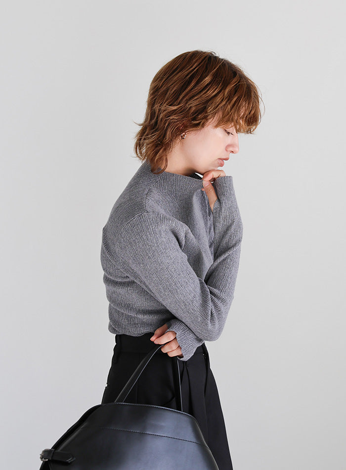 ニュアンスリブプチハイネックトップス – SELECT MOCA