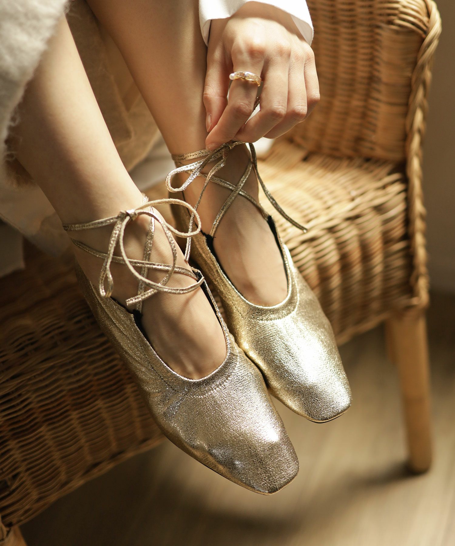 スクエアトゥレースアップパンプス | SESTO(セスト)|レディース